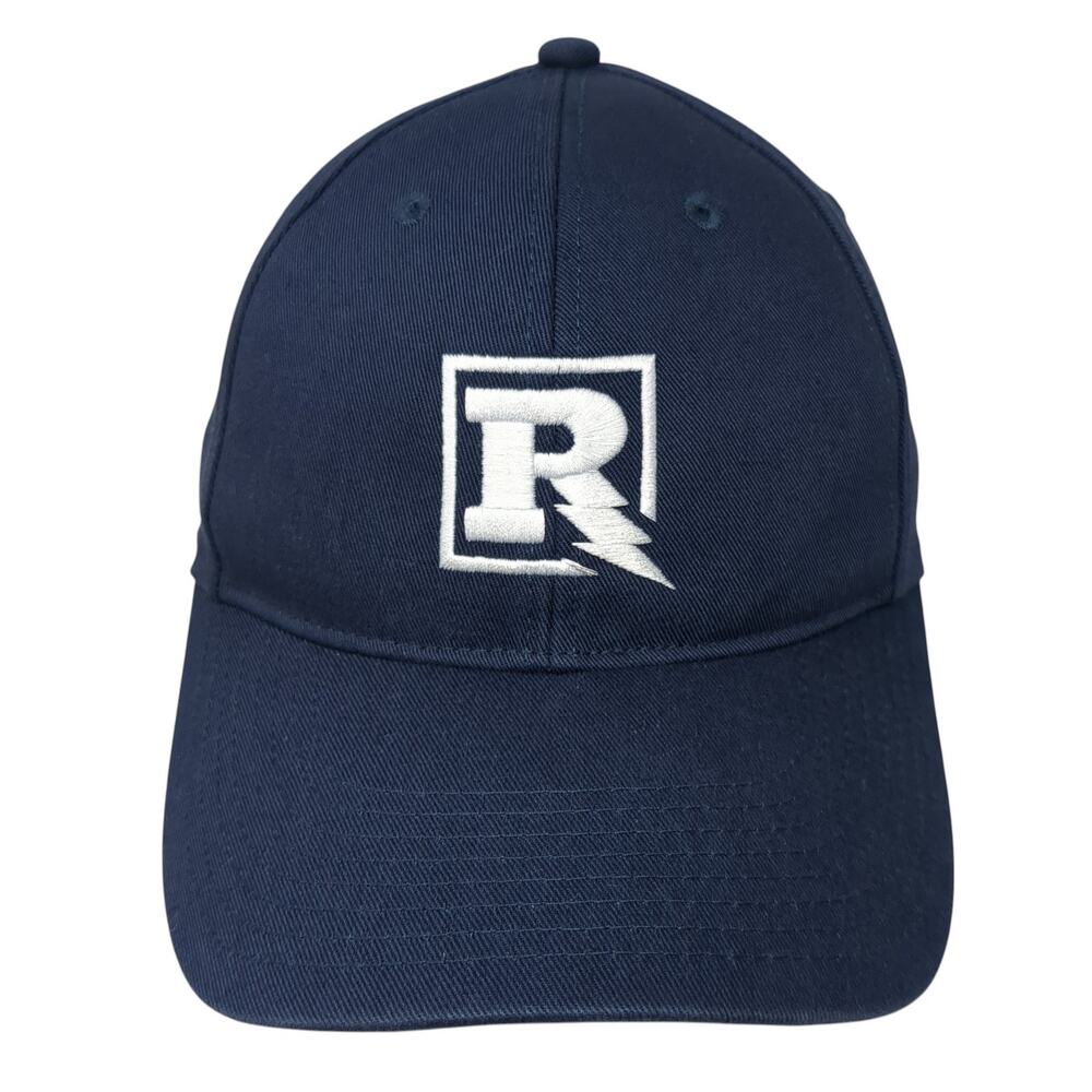 Richards MFG Strapback Baseball Cap Blue One Size Adjustable Embroidered 6 Panel